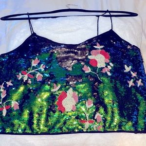 Super sexy sequence crop top